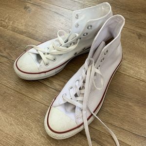 White Hightop Converse